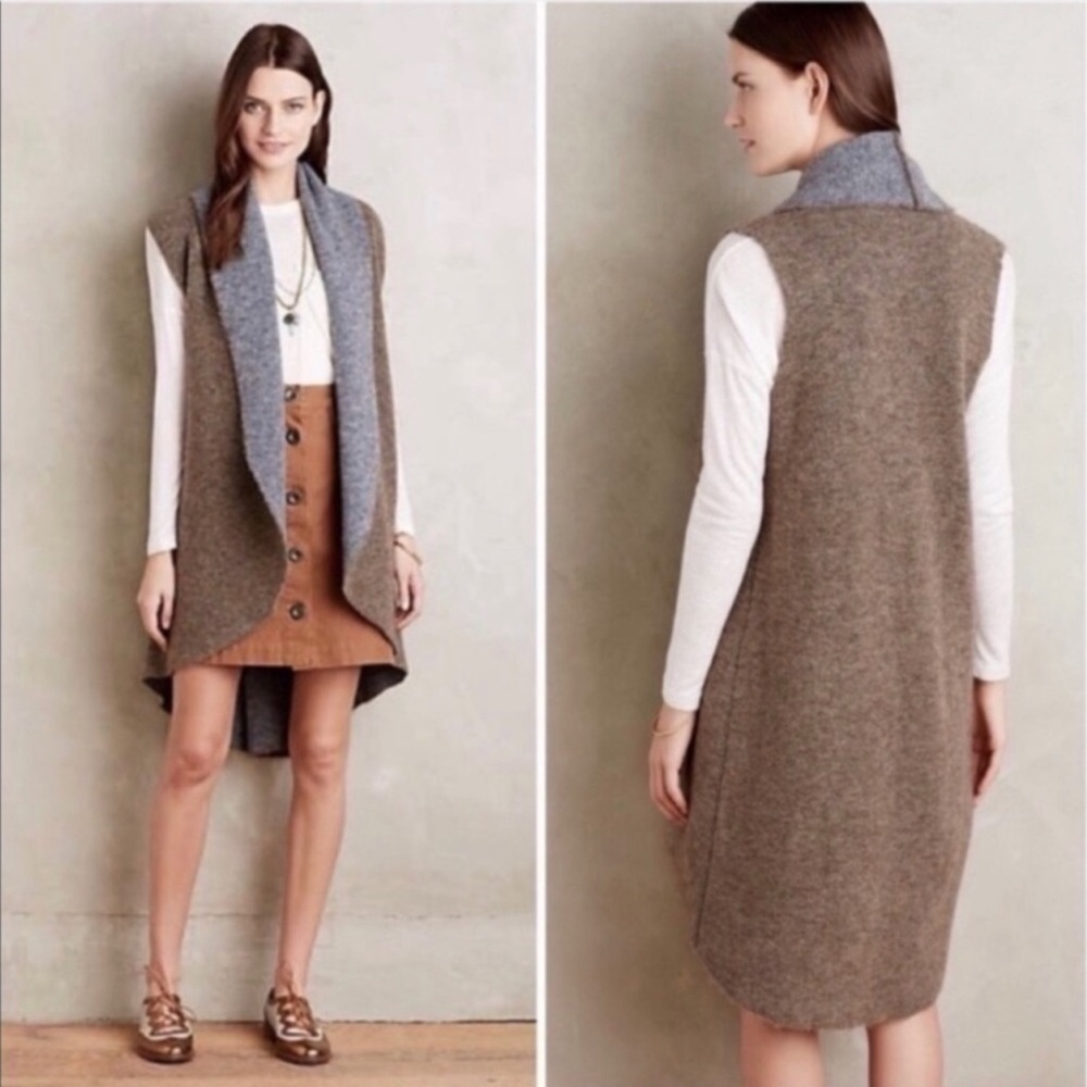 Anthropologie Moth Wool Blend Open Cardigan - Size XS/S